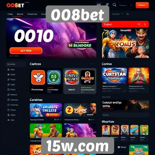 Análise da interface do usuário do site 008bet